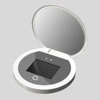 ClearSkin Mirror（クリアスキンミラー）｜シンプルデザインのUVチェック機能付きポータブルLEDミラー