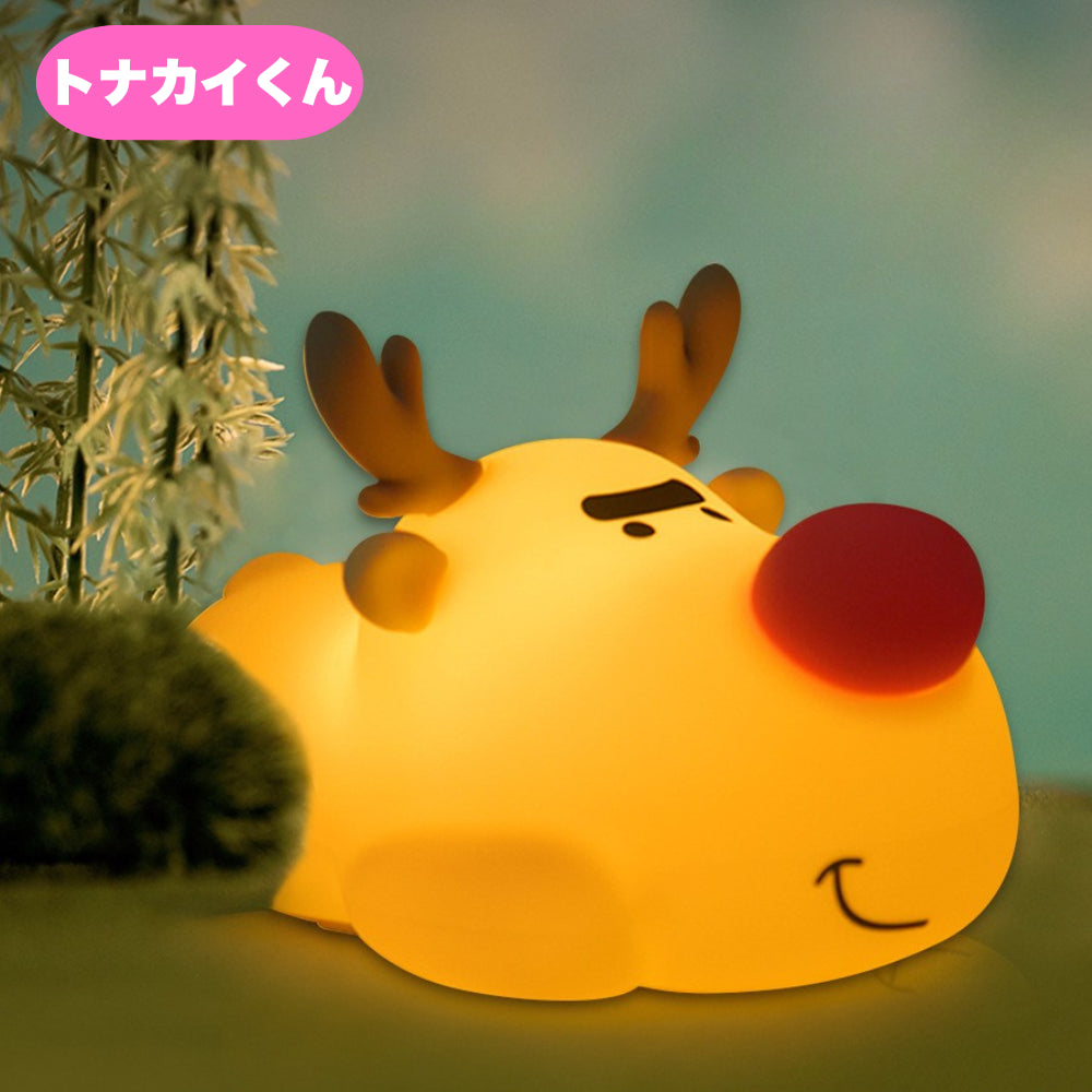 【全9種・ぽんっと光る癒し系ライト】アニマルパットライト｜やさしいシリコン素材＆USB充電式｜タッチで簡単操作・ふんわり光るLED｜寝室・リビング・ギフトに最適なかわいい動物デザインのナイトライト