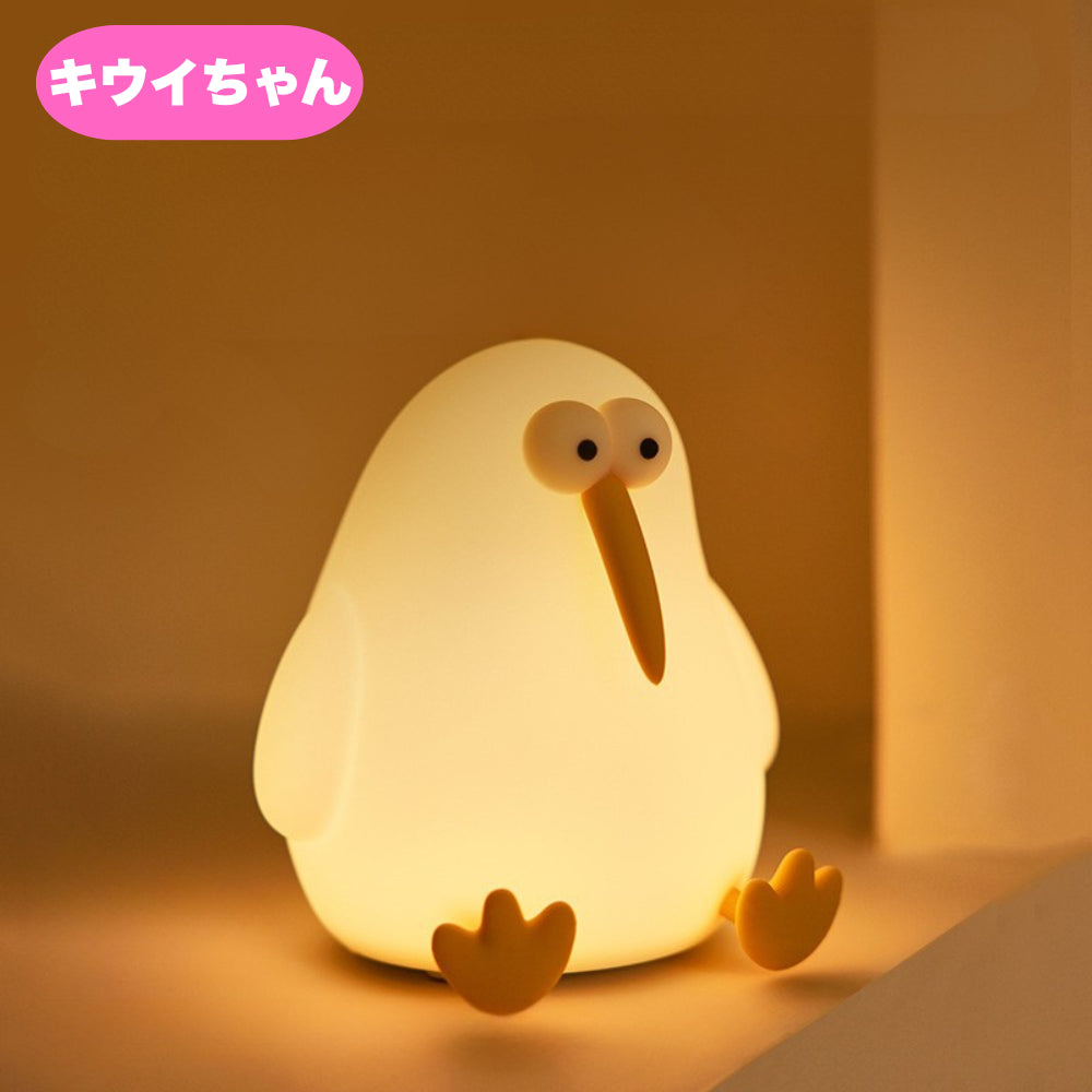 【全9種・ぽんっと光る癒し系ライト】アニマルパットライト｜やさしいシリコン素材＆USB充電式｜タッチで簡単操作・ふんわり光るLED｜寝室・リビング・ギフトに最適なかわいい動物デザインのナイトライト