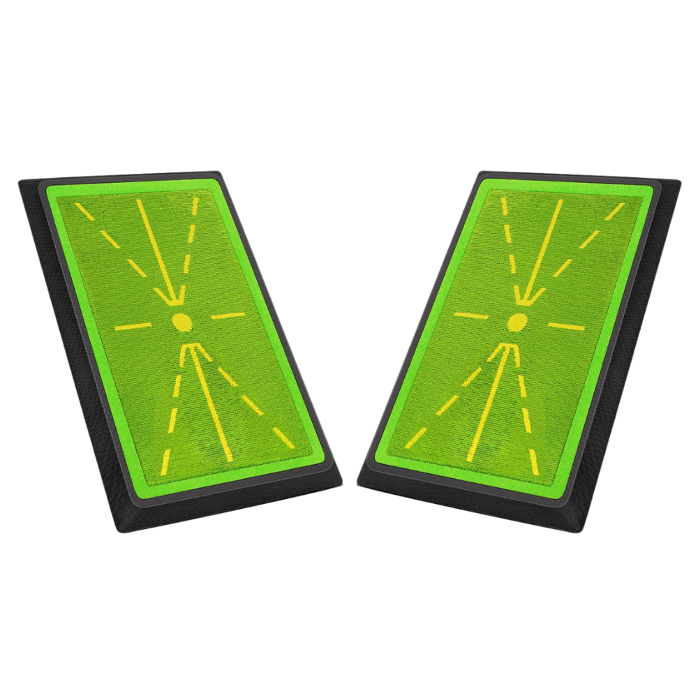 【2025年 ゴルフ上達サポートに最適】スイングトレーナー練習マット｜インパクト後の軌道を可視化・視覚的フィードバックで自己分析｜滑り止め付き耐久素材・室内外両用｜初心者〜中級者のフォーム改善におすすめなスイングチェックマット