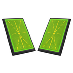 【2025年 ゴルフ上達サポートに最適】スイングトレーナー練習マット｜インパクト後の軌道を可視化・視覚的フィードバックで自己分析｜滑り止め付き耐久素材・室内外両用｜初心者〜中級者のフォーム改善におすすめなスイングチェックマット