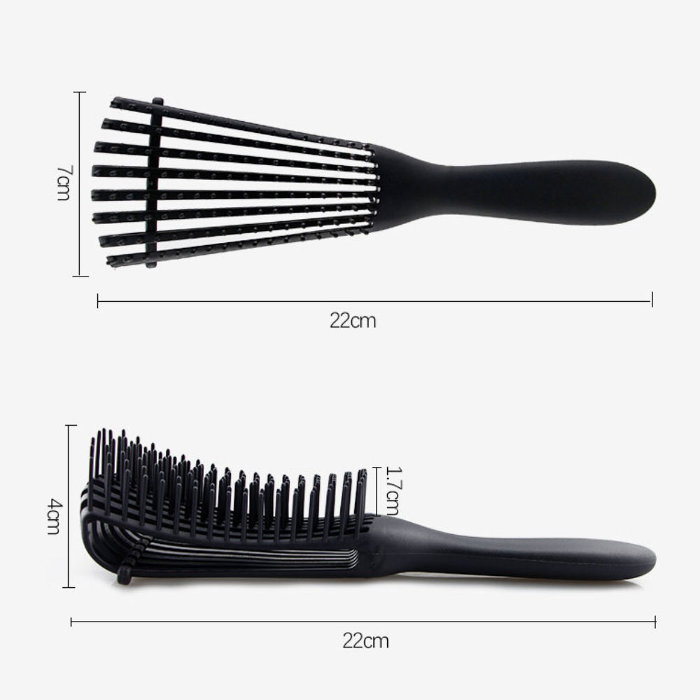 【痛くない＆速乾サポートで毎日の美髪ケアに】新感覚ヘアブラシ｜通気設計で熱ダメージ軽減・絡まりにくい柔らかブラシ｜トリートメントの浸透サポート・取り外し可能クリップ付き｜洗えて清潔・隠れ収納あり｜プレゼントにも最適な多機能ブラシ