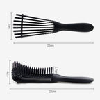 【痛くない＆速乾サポートで毎日の美髪ケアに】新感覚ヘアブラシ｜通気設計で熱ダメージ軽減・絡まりにくい柔らかブラシ｜トリートメントの浸透サポート・取り外し可能クリップ付き｜洗えて清潔・隠れ収納あり｜プレゼントにも最適な多機能ブラシ