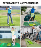 【2025年 ゴルフ上達サポートに最適】スイングトレーナー練習マット｜インパクト後の軌道を可視化・視覚的フィードバックで自己分析｜滑り止め付き耐久素材・室内外両用｜初心者〜中級者のフォーム改善におすすめなスイングチェックマット