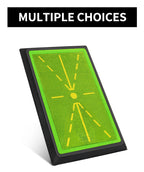 【2025年 ゴルフ上達サポートに最適】スイングトレーナー練習マット｜インパクト後の軌道を可視化・視覚的フィードバックで自己分析｜滑り止め付き耐久素材・室内外両用｜初心者〜中級者のフォーム改善におすすめなスイングチェックマット