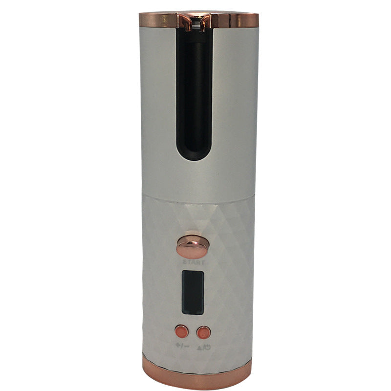 【コードレス＆高速加熱で忙しい朝も美しく】Beauty Spin 自動カールアイロン｜わずか20秒で最大200°C・10段階温度調整｜USB充電式＆軽量ポータブル｜デジタル表示＆火傷防止設計｜サロン級仕上がりをどこでも実現するスタイリッシュヘアガジェット