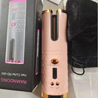 【コードレス＆高速加熱で忙しい朝も美しく】Beauty Spin 自動カールアイロン｜わずか20秒で最大200°C・10段階温度調整｜USB充電式＆軽量ポータブル｜デジタル表示＆火傷防止設計｜サロン級仕上がりをどこでも実現するスタイリッシュヘアガジェット